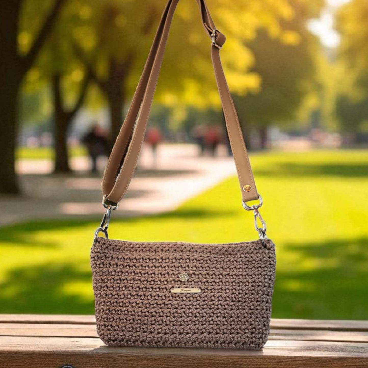 Τσαντάκι μέσης μπεζ