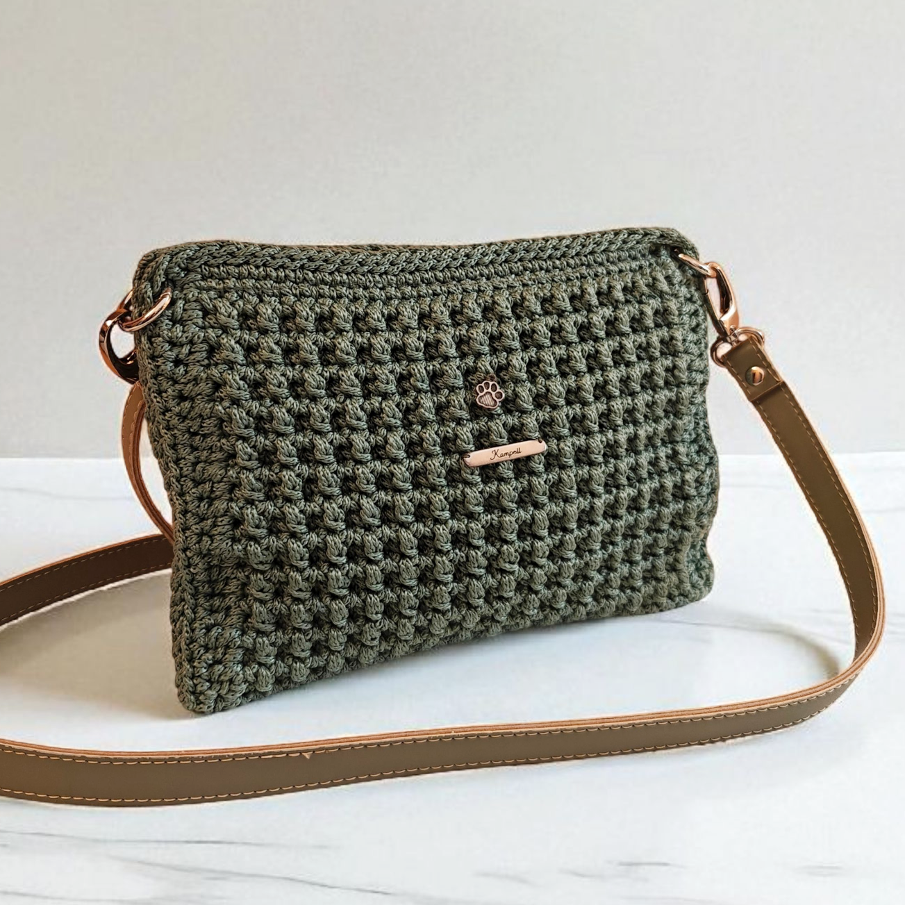 Τσαντάκι χιαστί μέντα